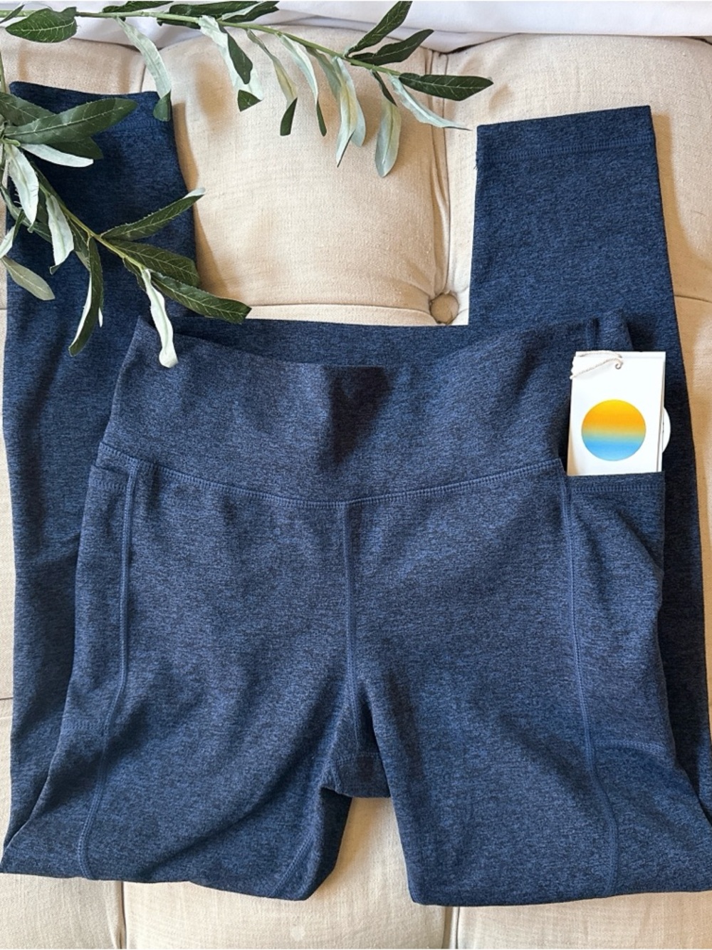 Vuori Clean Elevation Legging in Blue Heather size Small